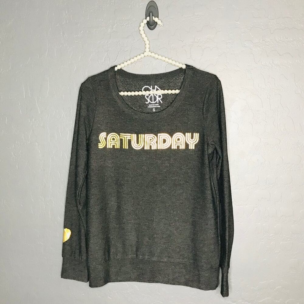 Chaser Saturday Gray Sweater